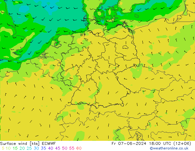  10 m ECMWF  07.06.2024 18 UTC