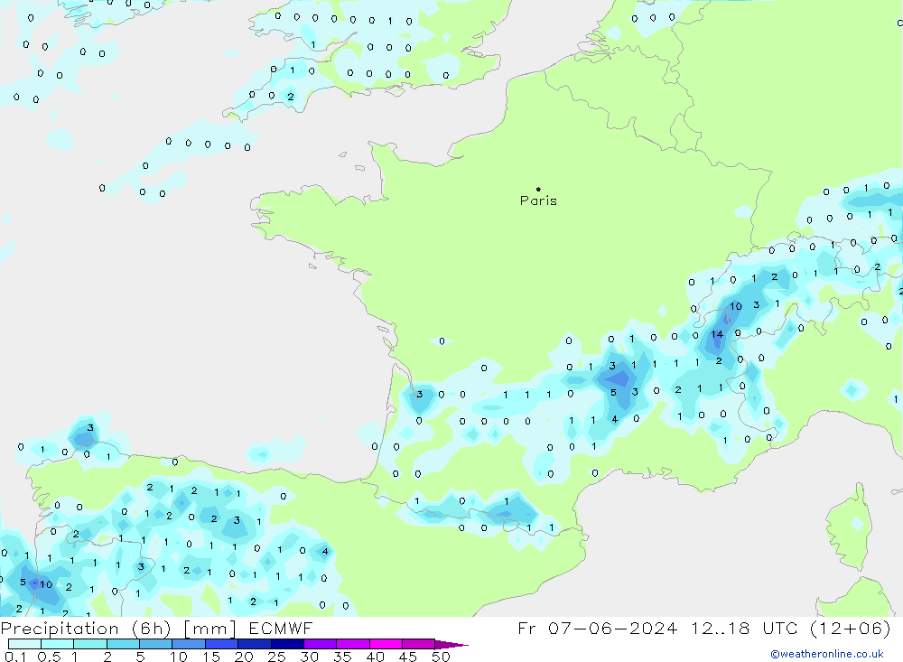 Z500/Rain (+SLP)/Z850 ECMWF  07.06.2024 18 UTC