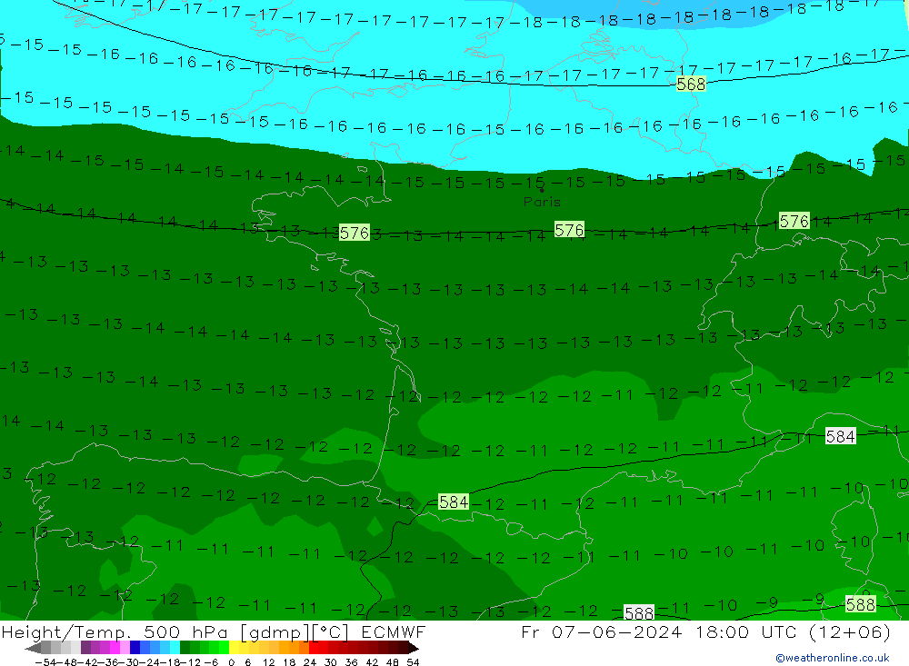 Z500/Rain (+SLP)/Z850 ECMWF  07.06.2024 18 UTC