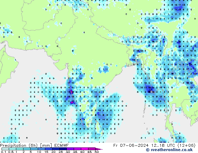 Z500/Rain (+SLP)/Z850 ECMWF Sex 07.06.2024 18 UTC