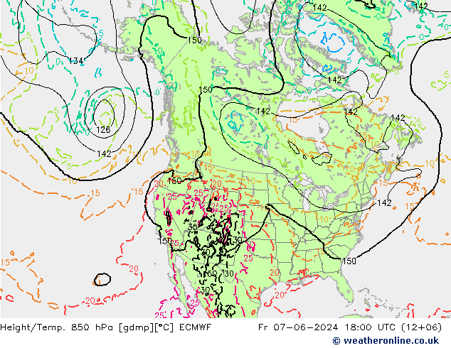 Z500/Rain (+SLP)/Z850 ECMWF Sex 07.06.2024 18 UTC