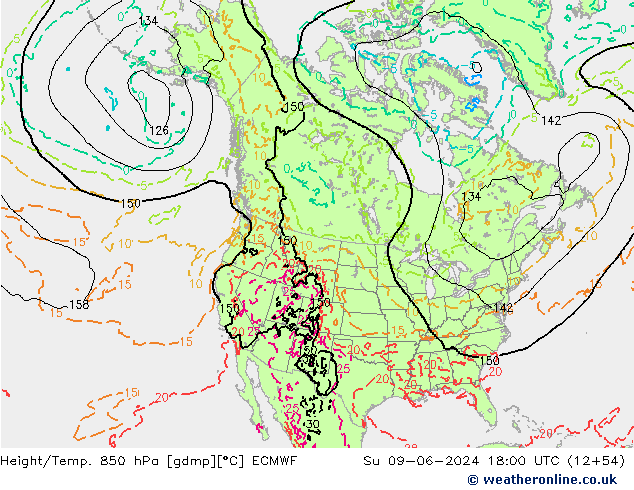 Z500/Rain (+SLP)/Z850 ECMWF Ne 09.06.2024 18 UTC