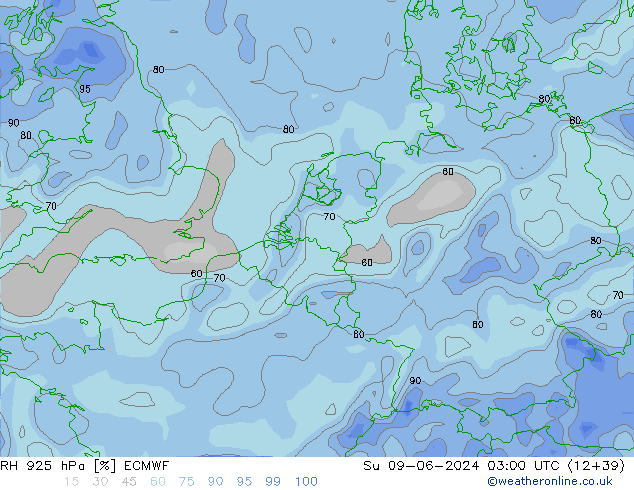 RH 925 hPa ECMWF Su 09.06.2024 03 UTC