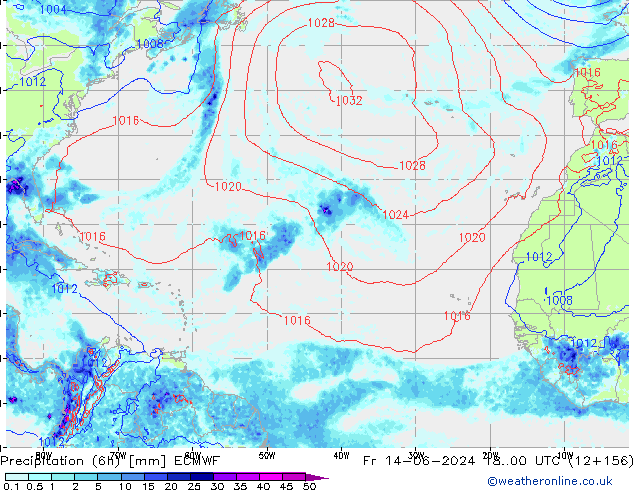 Z500/Rain (+SLP)/Z850 ECMWF  14.06.2024 00 UTC