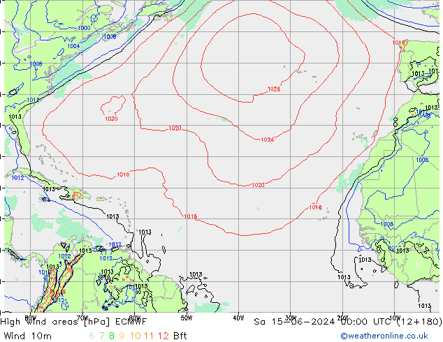 Sturmfelder ECMWF Sa 15.06.2024 00 UTC