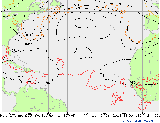 Z500/Rain (+SLP)/Z850 ECMWF ср 12.06.2024 18 UTC