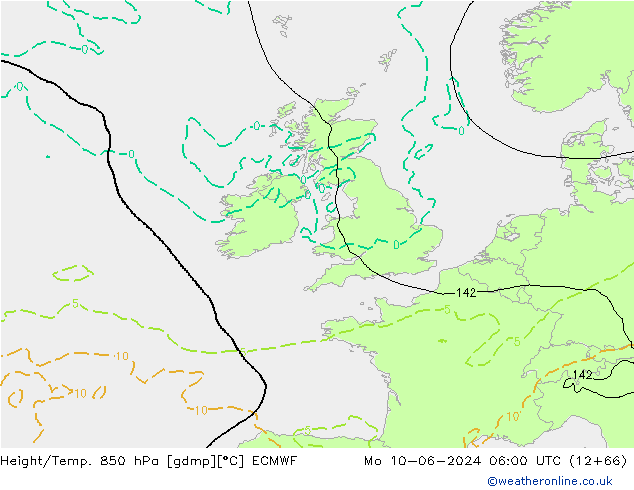 Z500/Rain (+SLP)/Z850 ECMWF  10.06.2024 06 UTC