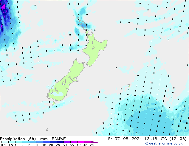 Z500/Regen(+SLP)/Z850 ECMWF vr 07.06.2024 18 UTC