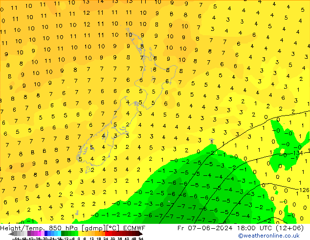 Z500/Regen(+SLP)/Z850 ECMWF vr 07.06.2024 18 UTC