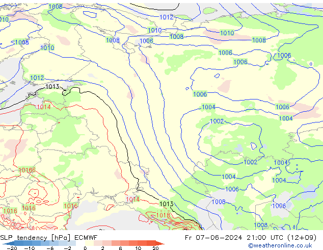 tendencja ECMWF pt. 07.06.2024 21 UTC