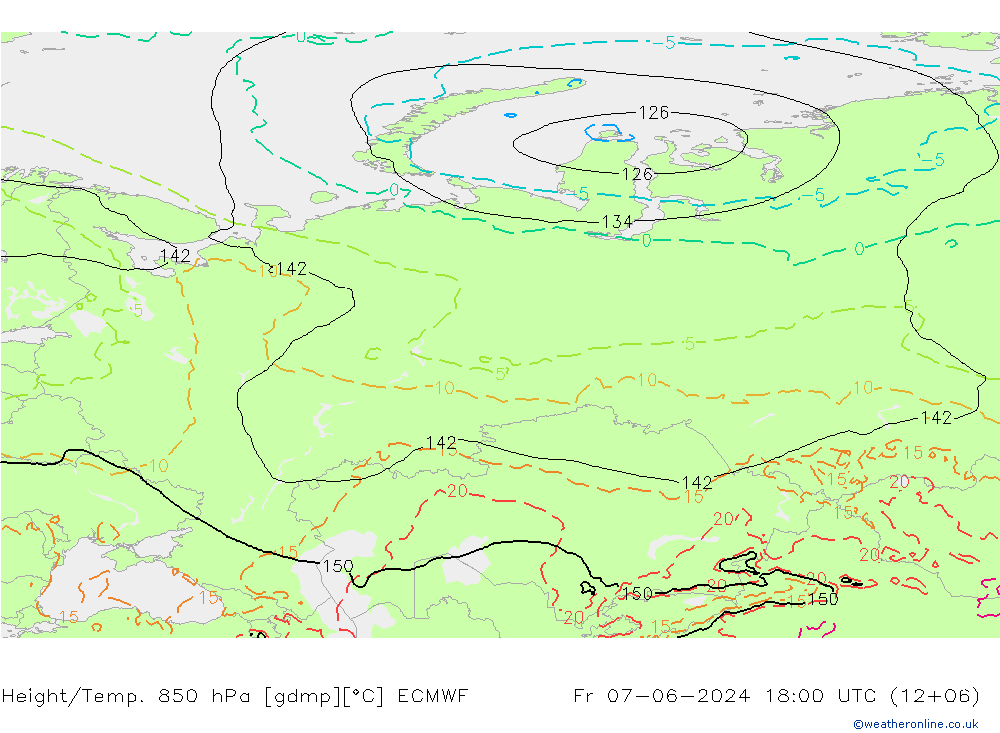 Z500/Rain (+SLP)/Z850 ECMWF  07.06.2024 18 UTC