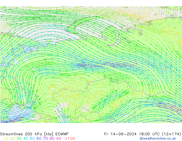  200 hPa ECMWF  14.06.2024 18 UTC