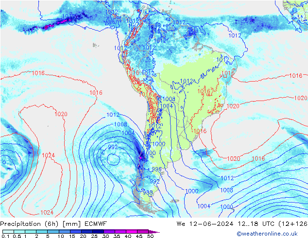 Z500/Rain (+SLP)/Z850 ECMWF ср 12.06.2024 18 UTC