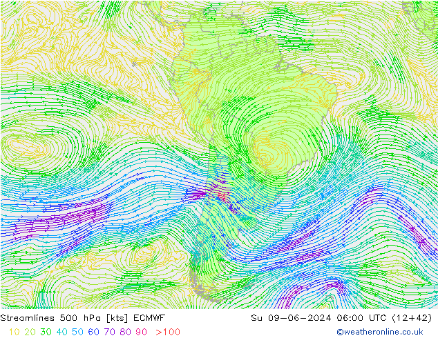  500 hPa ECMWF  09.06.2024 06 UTC