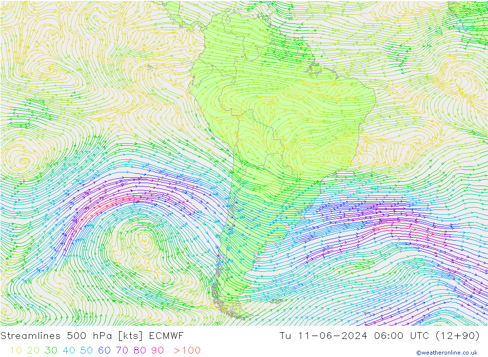  500 hPa ECMWF  11.06.2024 06 UTC