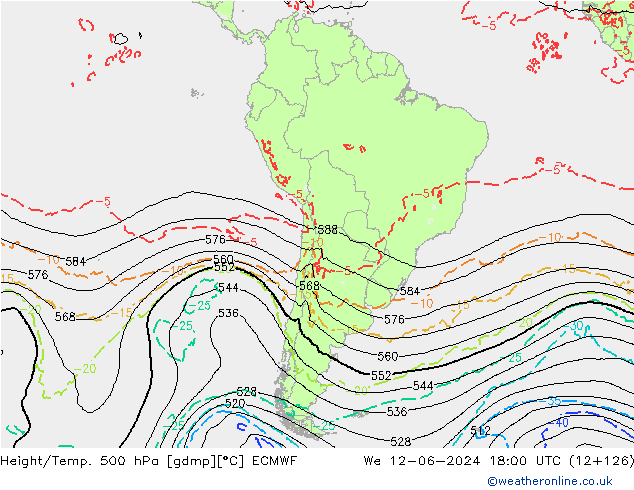 Z500/Rain (+SLP)/Z850 ECMWF ср 12.06.2024 18 UTC