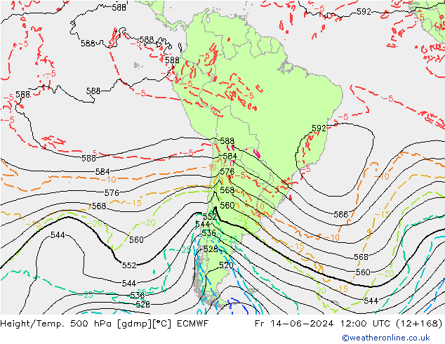 Z500/Rain (+SLP)/Z850 ECMWF pt. 14.06.2024 12 UTC