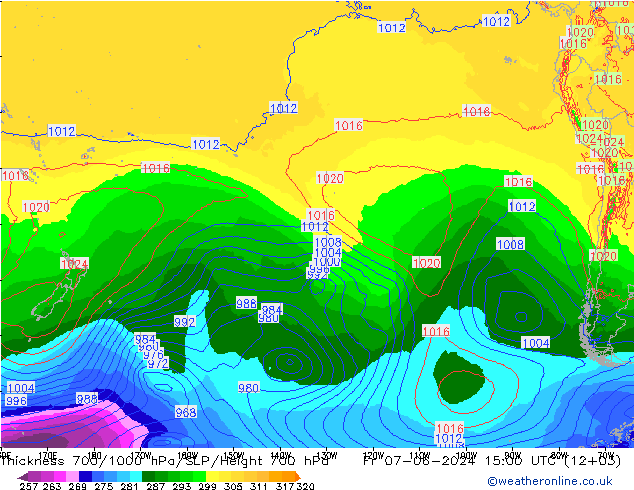 Thck 700-1000 hPa ECMWF Fr 07.06.2024 15 UTC