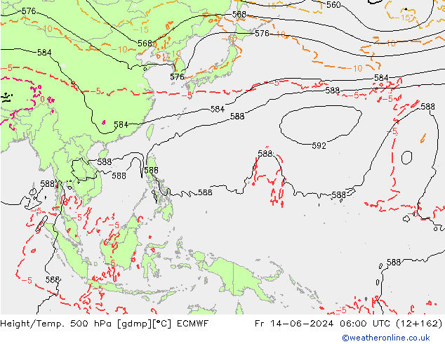 Z500/Rain (+SLP)/Z850 ECMWF Sex 14.06.2024 06 UTC