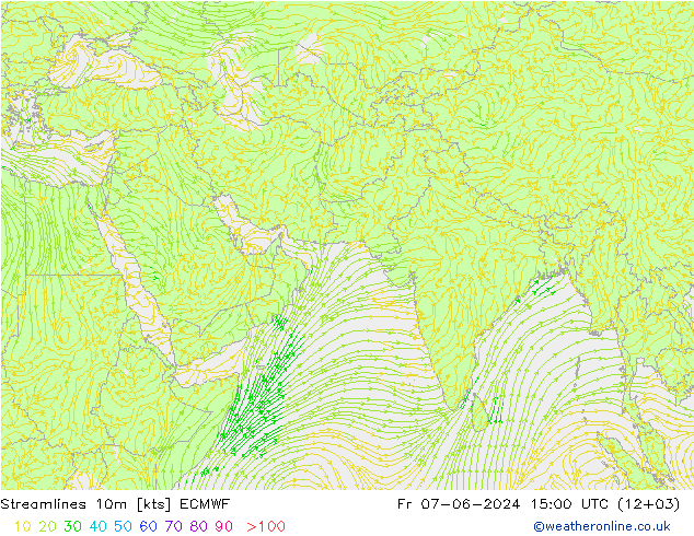 Rüzgar 10m ECMWF Cu 07.06.2024 15 UTC