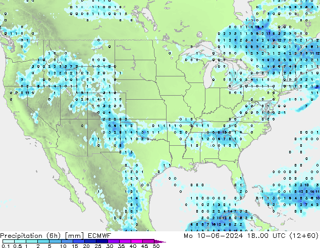 Z500/Rain (+SLP)/Z850 ECMWF Mo 10.06.2024 00 UTC