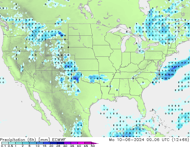 Z500/Rain (+SLP)/Z850 ECMWF lun 10.06.2024 06 UTC