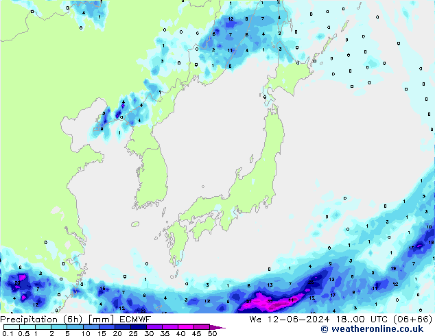 Z500/Rain (+SLP)/Z850 ECMWF ср 12.06.2024 00 UTC