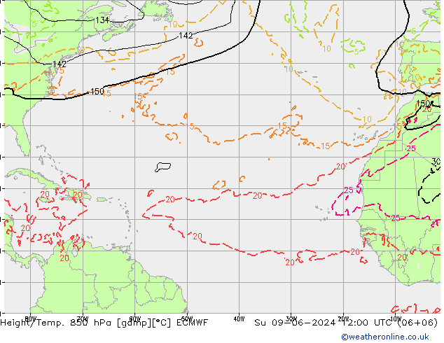 Z500/Rain (+SLP)/Z850 ECMWF Ne 09.06.2024 12 UTC