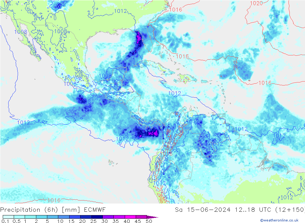 Z500/Rain (+SLP)/Z850 ECMWF So 15.06.2024 18 UTC