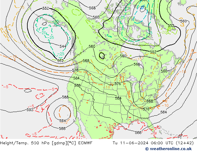 Z500/Rain (+SLP)/Z850 ECMWF mar 11.06.2024 06 UTC