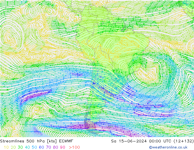  500 hPa ECMWF  15.06.2024 00 UTC