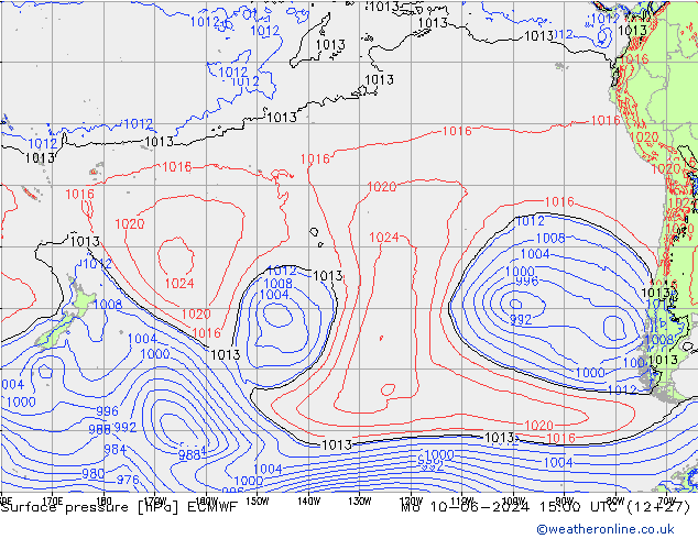 Surface pressure ECMWF Mo 10.06.2024 15 UTC