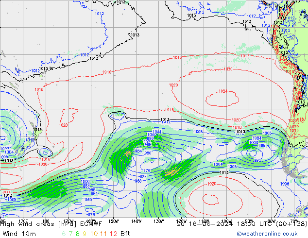 High wind areas ECMWF dim 16.06.2024 18 UTC
