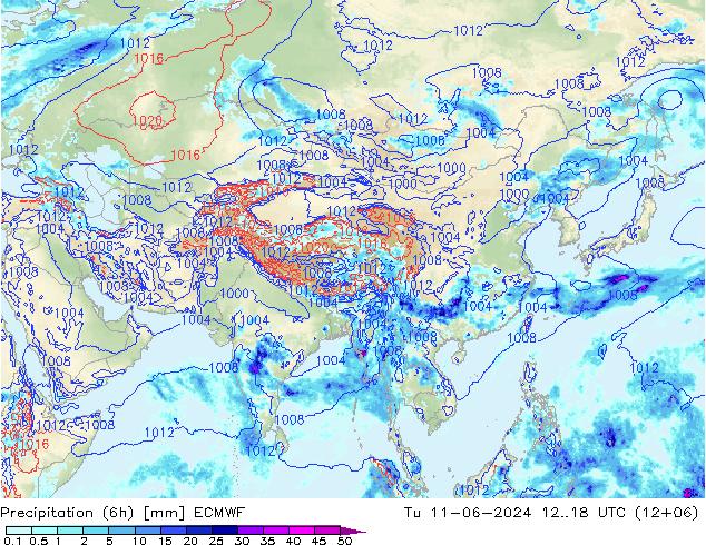 Z500/Rain (+SLP)/Z850 ECMWF mar 11.06.2024 18 UTC