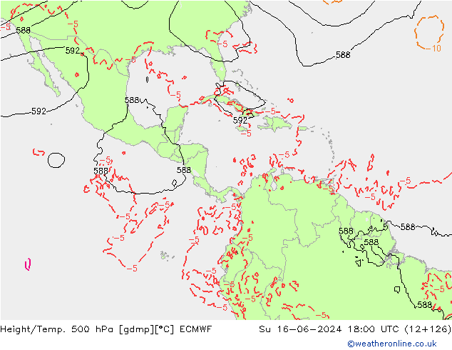 Z500/Rain (+SLP)/Z850 ECMWF Вс 16.06.2024 18 UTC
