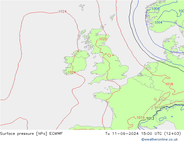 pression de l'air ECMWF mar 11.06.2024 15 UTC