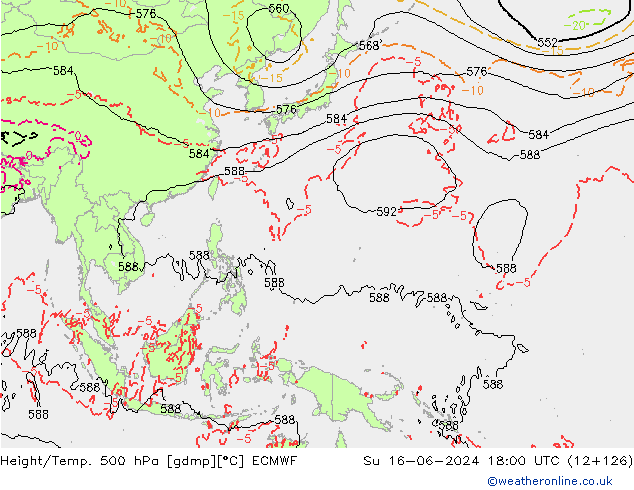 Z500/Rain (+SLP)/Z850 ECMWF Su 16.06.2024 18 UTC