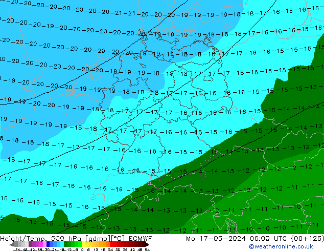 Z500/Rain (+SLP)/Z850 ECMWF ��� 17.06.2024 06 UTC