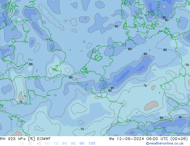 RV 925 hPa ECMWF wo 12.06.2024 06 UTC