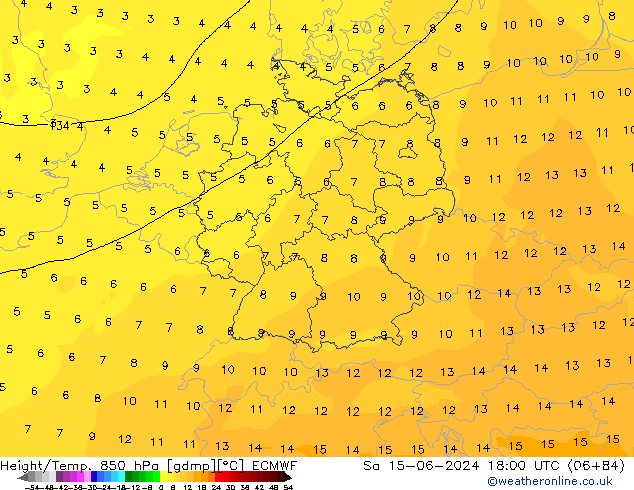 Z500/Rain (+SLP)/Z850 ECMWF So 15.06.2024 18 UTC