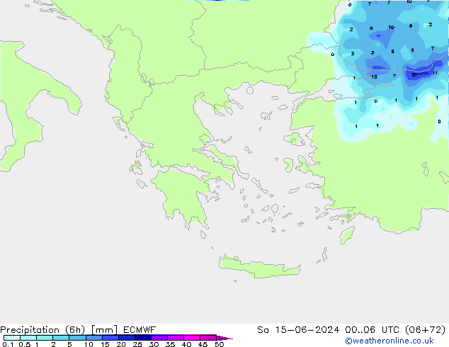 Z500/Rain (+SLP)/Z850 ECMWF Sáb 15.06.2024 06 UTC