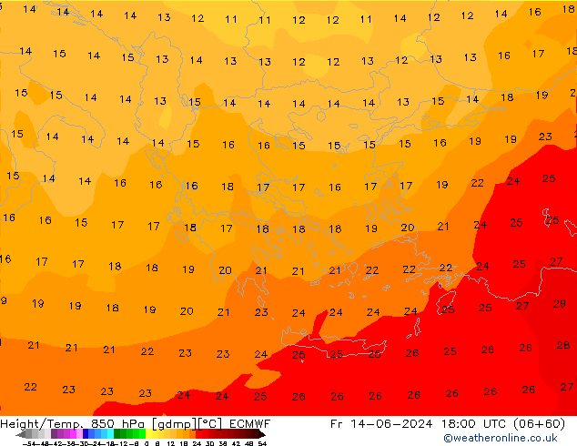 Z500/Rain (+SLP)/Z850 ECMWF pt. 14.06.2024 18 UTC