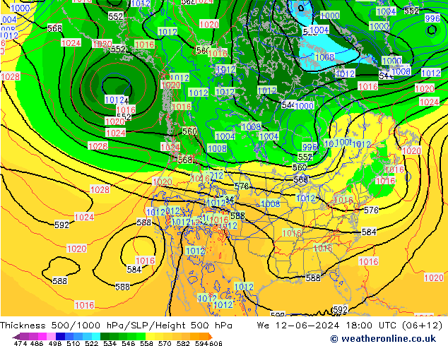 Thck 500-1000hPa ECMWF We 12.06.2024 18 UTC