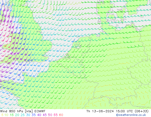  850 hPa ECMWF  13.06.2024 15 UTC