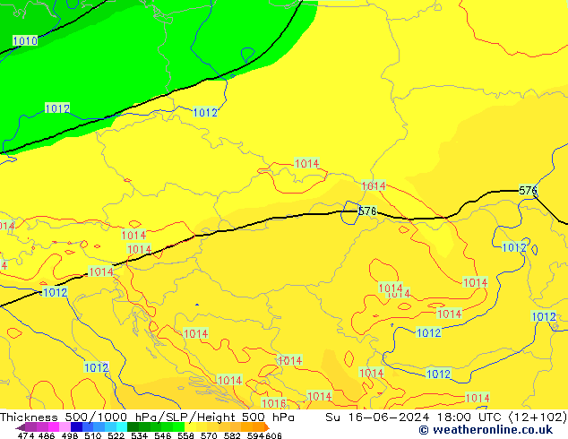 Thck 500-1000hPa ECMWF Su 16.06.2024 18 UTC