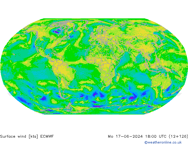 Prec 6h/Wind 10m/950 ECMWF Mo 17.06.2024 18 UTC