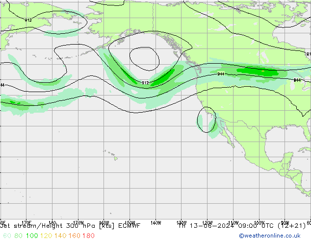 Jet Akımları ECMWF Per 13.06.2024 09 UTC