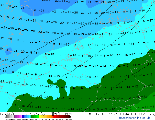 Height/Temp. 500 hPa ECMWF Seg 17.06.2024 18 UTC