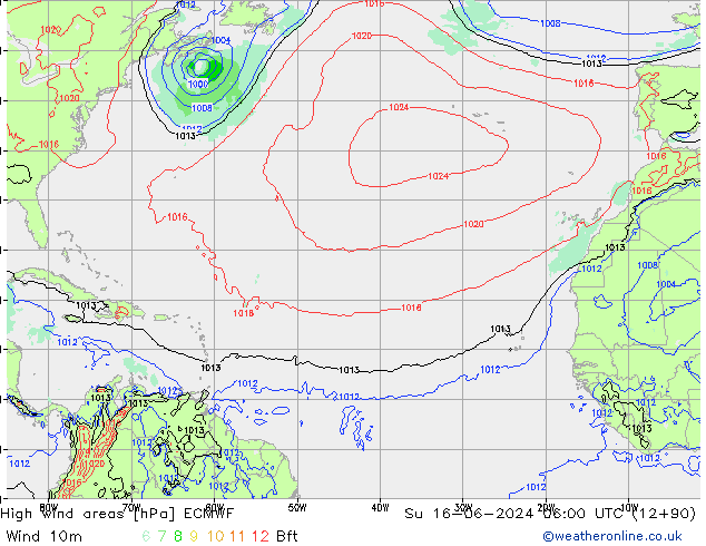 High wind areas ECMWF dim 16.06.2024 06 UTC