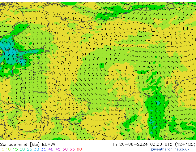  10 m ECMWF  20.06.2024 00 UTC